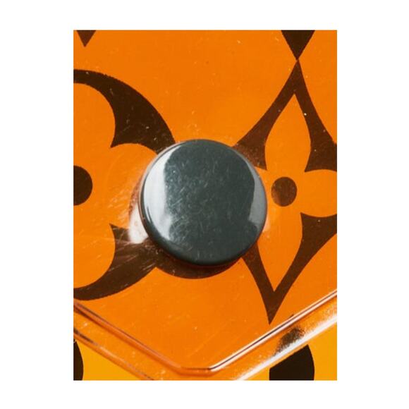 Louis Vuitton Orange LV Monogram PVC Envelope Pouch - Picture 4 of 5